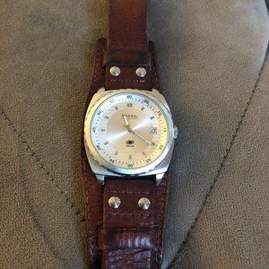 FOSSIL Coachman Chronograph Cuff Leather Men's Watch